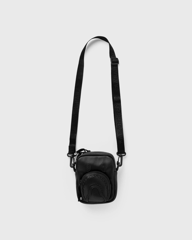 A Bathing Ape SHARK LEATHERINI BAG men Messenger & Crossbody Bags black in